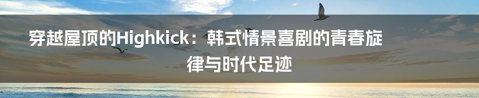 穿越屋顶的Highkick：韩式情景喜剧的青春旋律与时代足迹