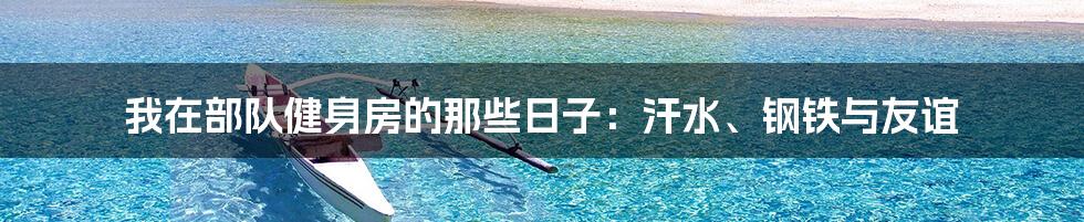 我在部队健身房的那些日子：汗水、钢铁与友谊