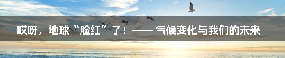 哎呀，地球“脸红”了！—— 气候变化与我们的未来