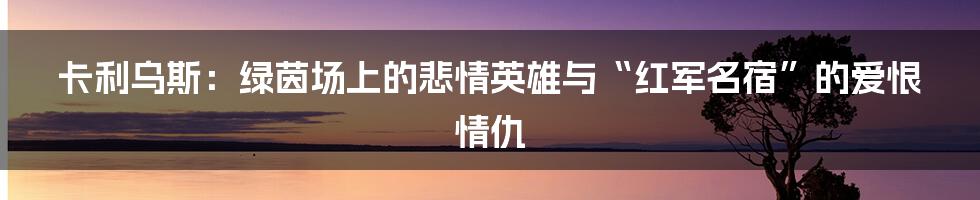 卡利乌斯：绿茵场上的悲情英雄与“红军名宿”的爱恨情仇