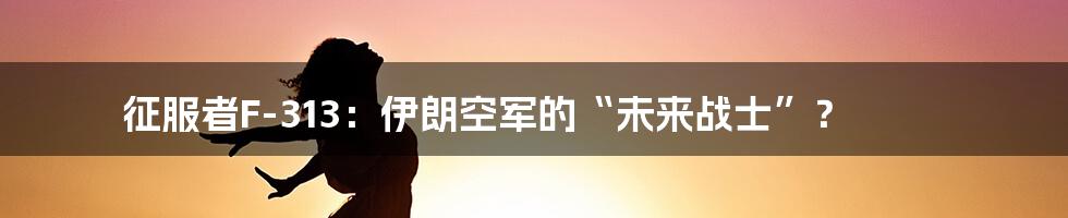 征服者F-313：伊朗空军的“未来战士”？