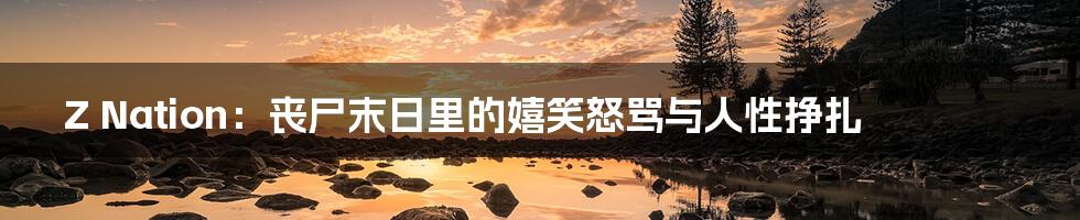 Z Nation：丧尸末日里的嬉笑怒骂与人性挣扎
