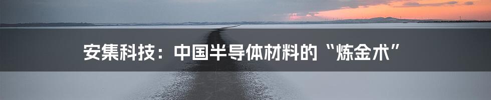 安集科技:中国半导体材料的“炼金术”