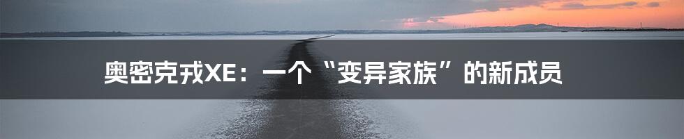 奥密克戎XE：一个“变异家族”的新成员