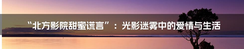 “北方影院甜蜜谎言”:光影迷雾中的爱情与生活