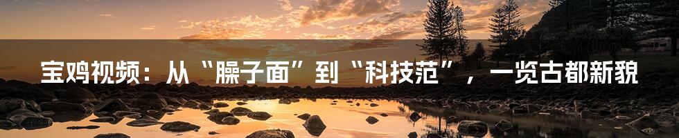 宝鸡视频:从“臊子面”到“科技范”,一览古都新貌