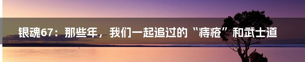 银魂67：那些年，我们一起追过的“痔疮”和武士道
