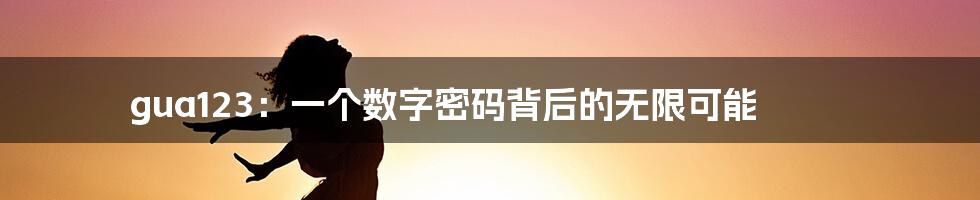gua123:一个数字密码背后的无限可能