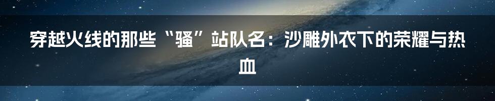 穿越火线的那些“骚”站队名:沙雕外衣下的荣耀与热血