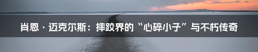 肖恩·迈克尔斯:摔跤界的“心碎小子”与不朽传奇
