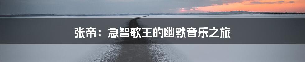 张帝：急智歌王的幽默音乐之旅