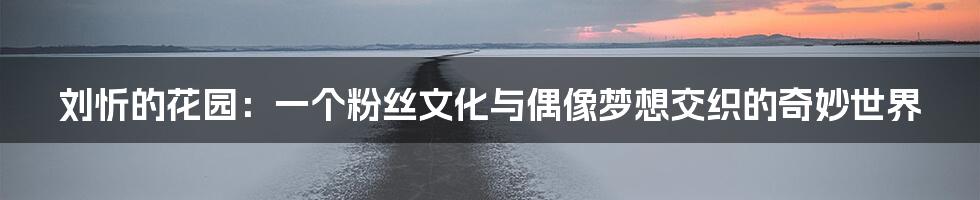 刘忻的花园：一个粉丝文化与偶像梦想交织的奇妙世界