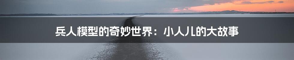 兵人模型的奇妙世界:小人儿的大故事