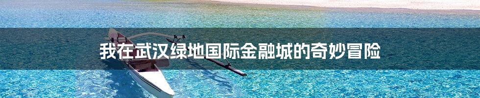 我在武汉绿地国际金融城的奇妙冒险