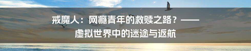 戒魔人:网瘾青年的救赎之路?—— 虚拟世界中的迷途与返航