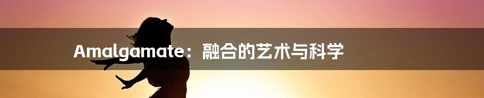 Amalgamate:融合的艺术与科学