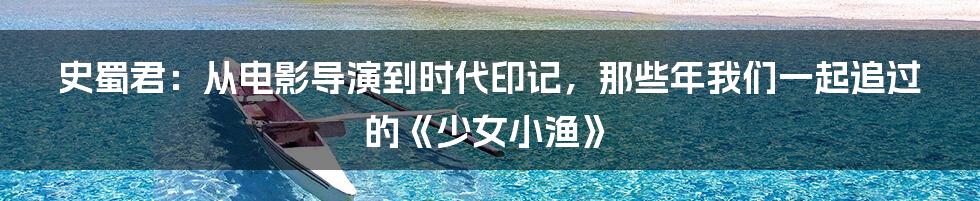 史蜀君:从电影导演到时代印记,那些年我们一起追过的《少女小渔》