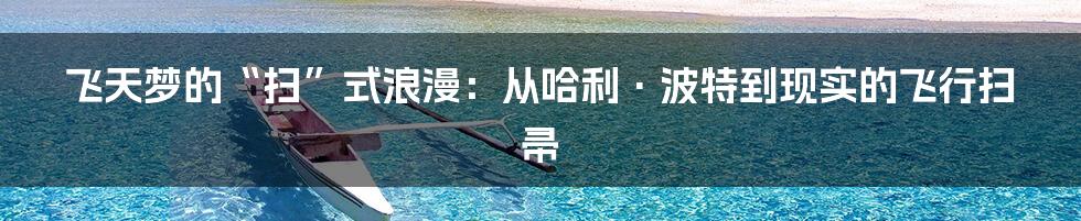 飞天梦的“扫”式浪漫:从哈利·波特到现实的飞行扫帚