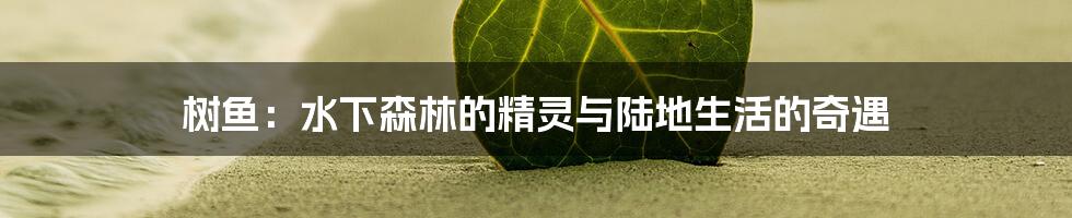 树鱼:水下森林的精灵与陆地生活的奇遇