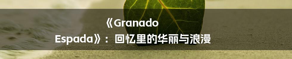 《Granado Espada》:回忆里的华丽与浪漫