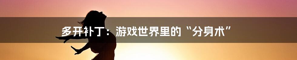 多开补丁:游戏世界里的“分身术”