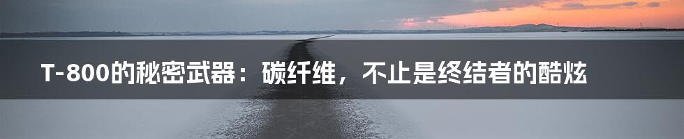 T-800的秘密武器：碳纤维，不止是终结者的酷炫