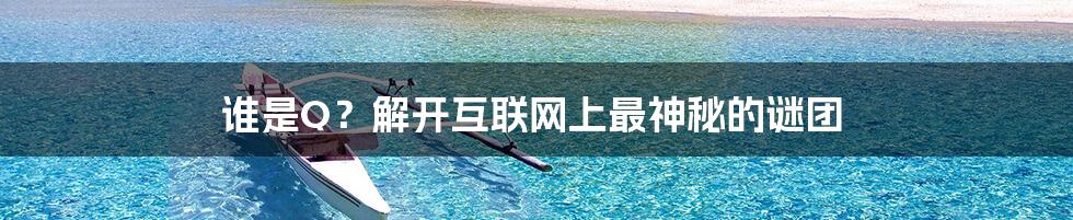 谁是Q?解开互联网上最神秘的谜团