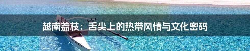 越南荔枝:舌尖上的热带风情与文化密码