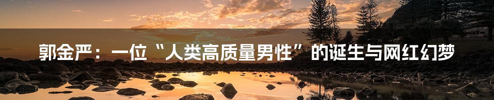 郭金严：一位“人类高质量男性”的诞生与网红幻梦