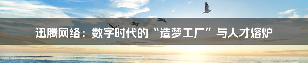 迅腾网络：数字时代的“造梦工厂”与人才熔炉