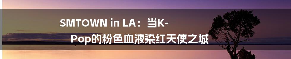 SMTOWN in LA：当K-Pop的粉色血液染红天使之城