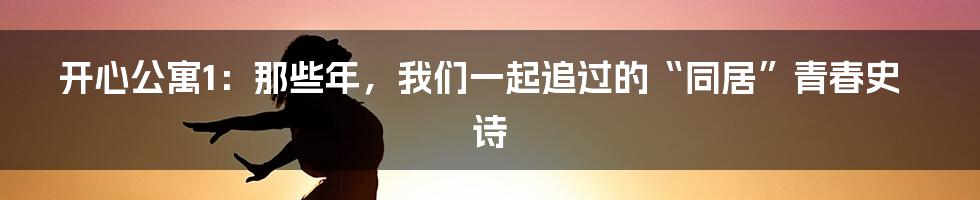 开心公寓1:那些年,我们一起追过的“同居”青春史诗