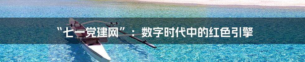“七一党建网”:数字时代中的红色引擎