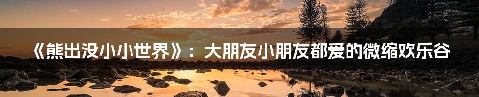 《熊出没小小世界》:大朋友小朋友都爱的微缩欢乐谷