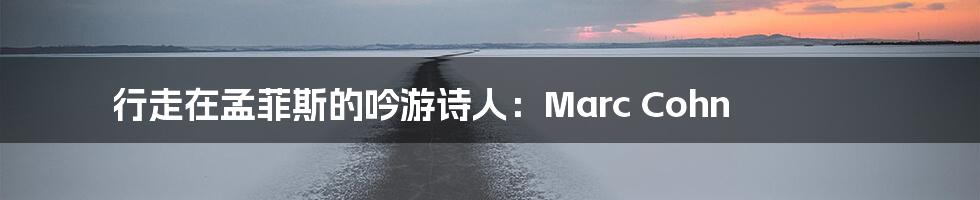 行走在孟菲斯的吟游诗人:Marc Cohn