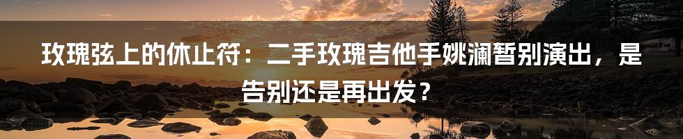 玫瑰弦上的休止符:二手玫瑰吉他手姚澜暂别演出,是告别还是再出发?
