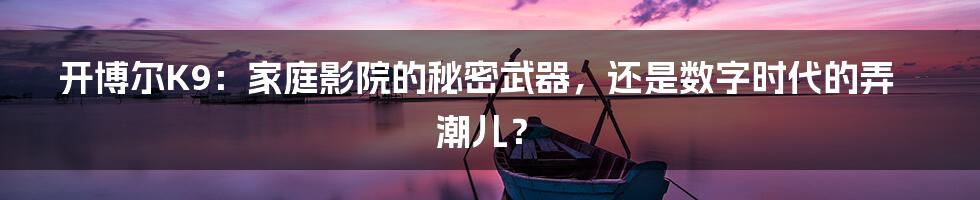 开博尔K9：家庭影院的秘密武器，还是数字时代的弄潮儿？