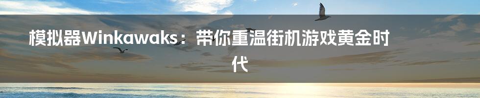 模拟器Winkawaks:带你重温街机游戏黄金时代
