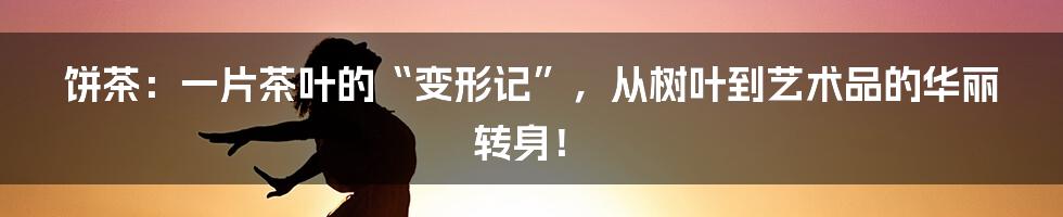 饼茶:一片茶叶的“变形记”,从树叶到艺术品的华丽转身!