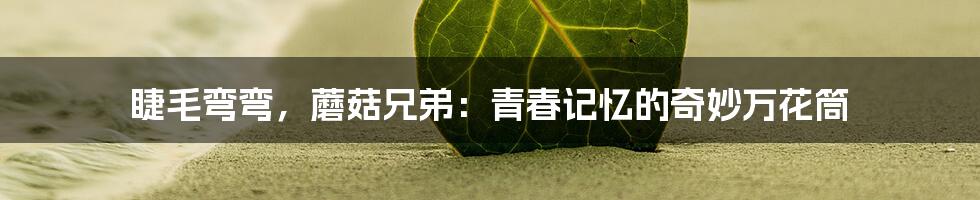睫毛弯弯，蘑菇兄弟：青春记忆的奇妙万花筒