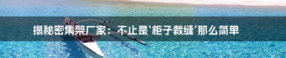 揭秘密集架厂家:不止是‘柜子裁缝’那么简单