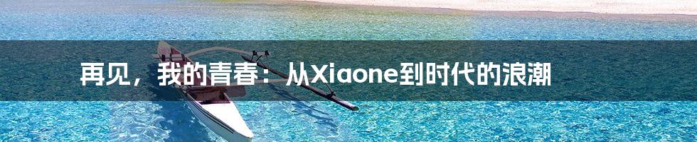 再见,我的青春:从Xiaone到时代的浪潮