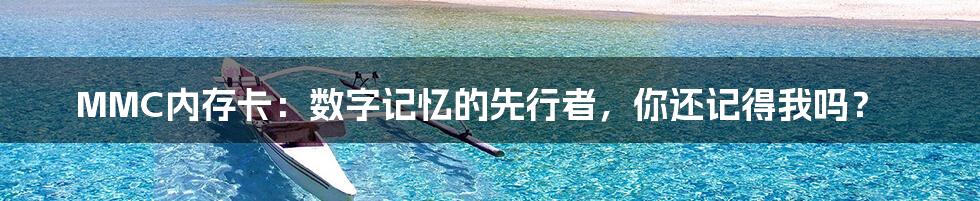MMC内存卡:数字记忆的先行者,你还记得我吗?