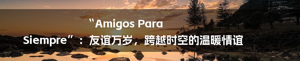 “Amigos Para Siempre”:友谊万岁,跨越时空的温暖情谊