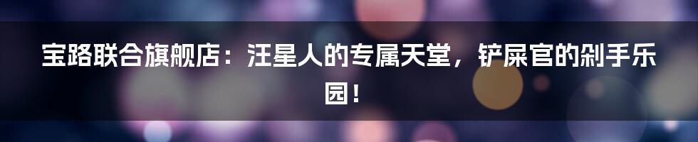 宝路联合旗舰店:汪星人的专属天堂,铲屎官的剁手乐园!