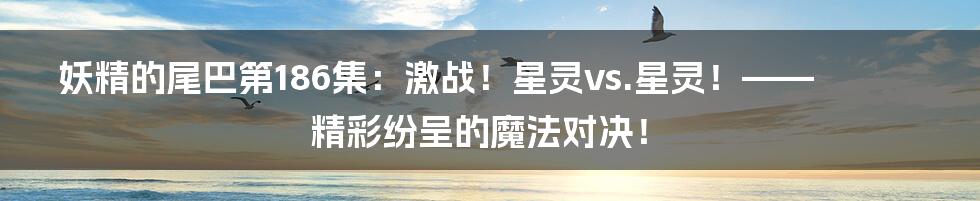 妖精的尾巴第186集:激战!星灵vs.星灵!—— 精彩纷呈的魔法对决!