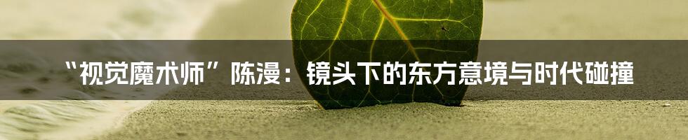 “视觉魔术师”陈漫：镜头下的东方意境与时代碰撞