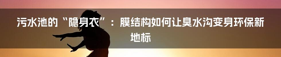 污水池的“隐身衣”:膜结构如何让臭水沟变身环保新地标