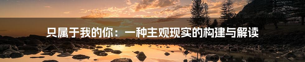 只属于我的你：一种主观现实的构建与解读