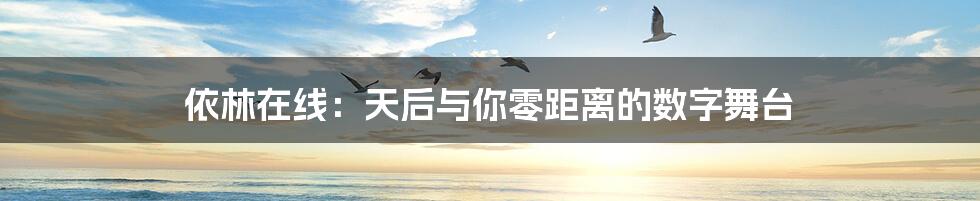 依林在线：天后与你零距离的数字舞台